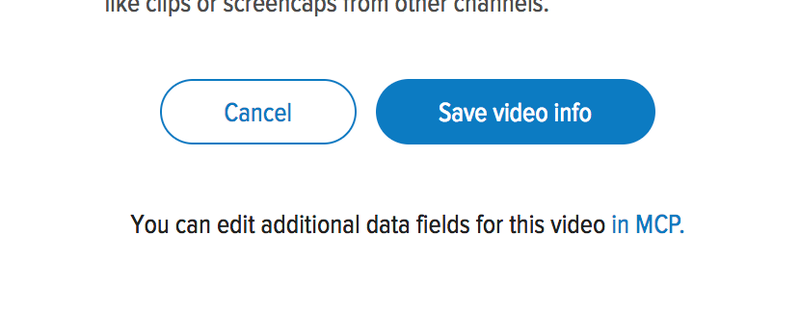 Illustration for article titled Link to MCP from video modal